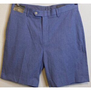 NEW Daniel Cremieux Signature Collection Dress Shorts Size 34W Blue 9” Inseam